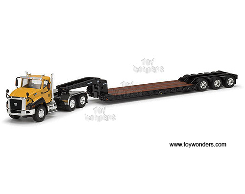 Cat CT660 Day Cab Tractor w/ Trail King Lowboy Trailer